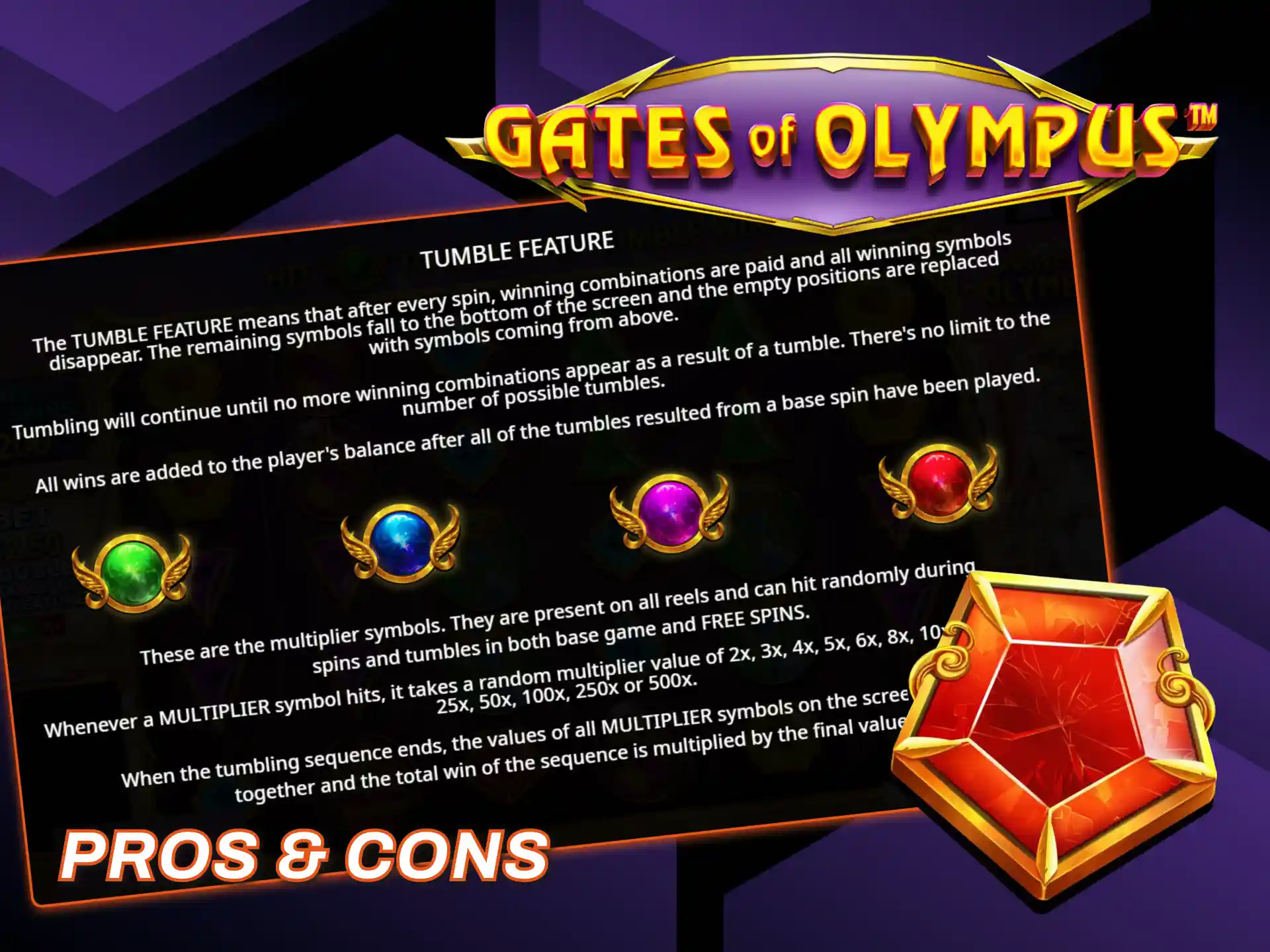 Pros and cons of playing Gates of Olympus Africa Official.